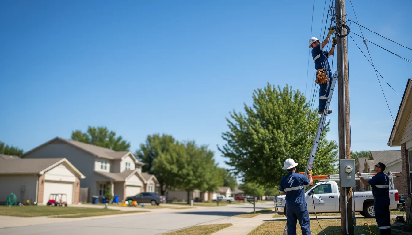 Residential electrician providing installation services in Rural Ridge, PA
